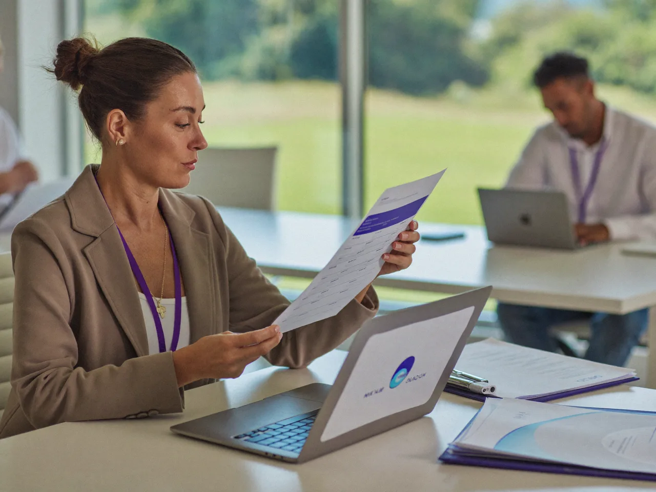 A Credentialing Heroes specialist reviewing a provider credentialing and payer enrollment file