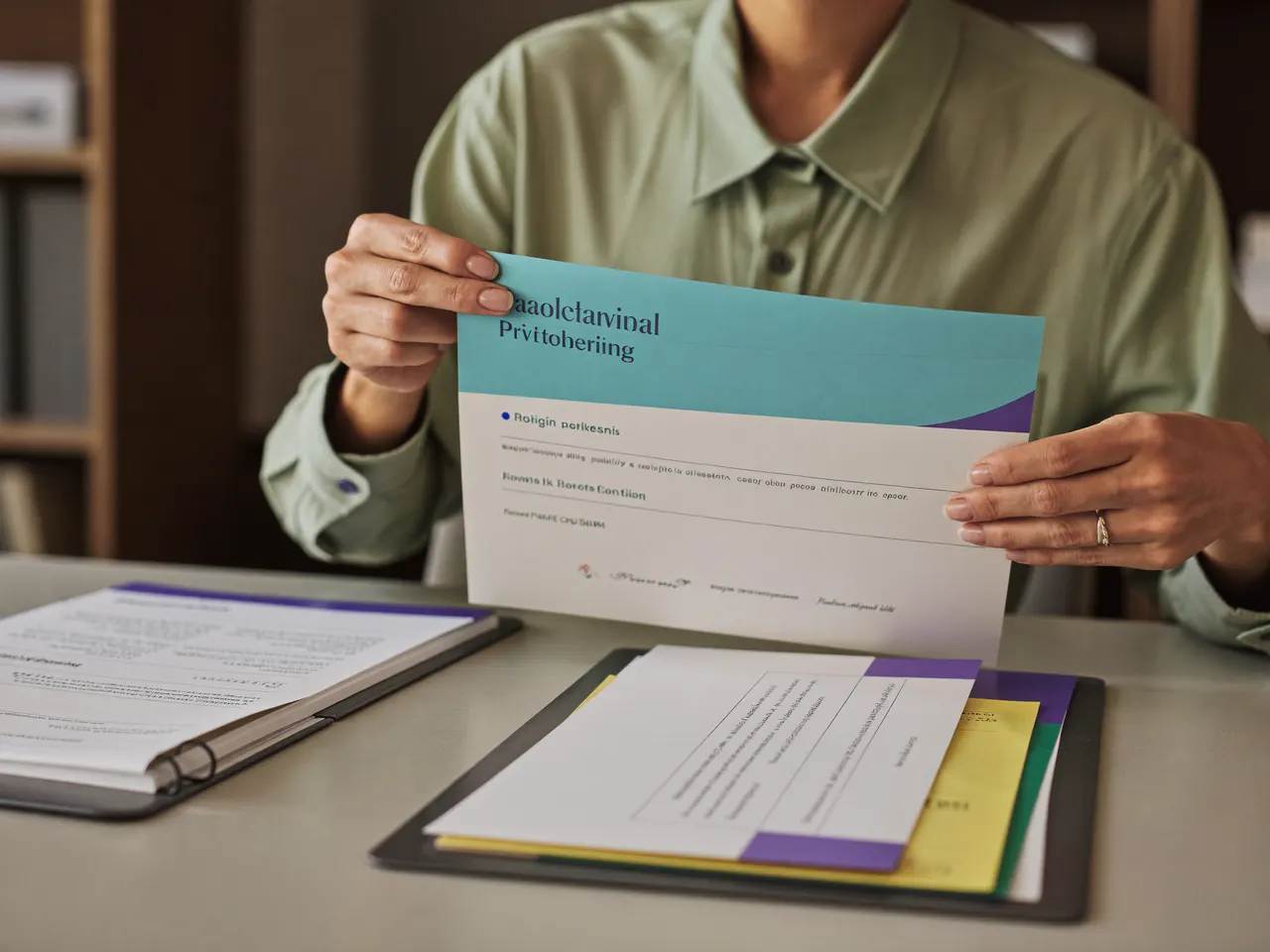 hero — a credentialing specialist assembling a hospital privileging application packet